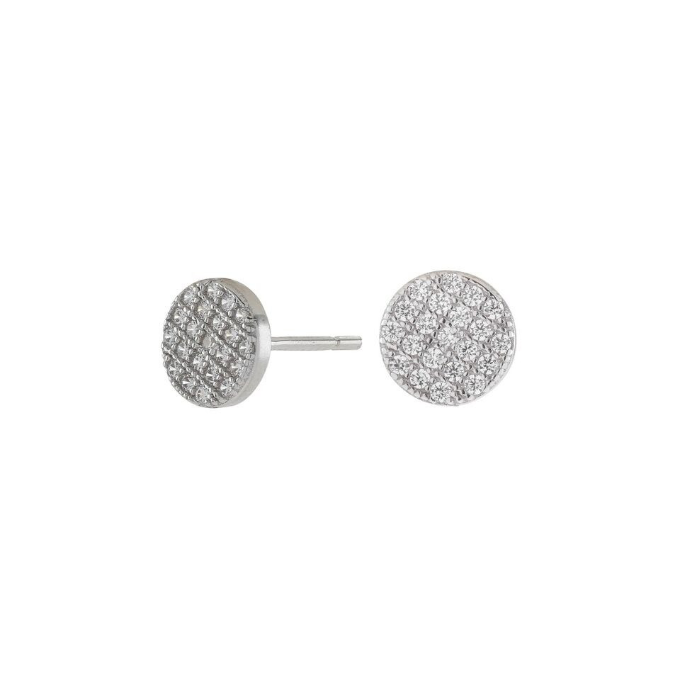 Medium runde øreringe i sølv fra Joanli Nor