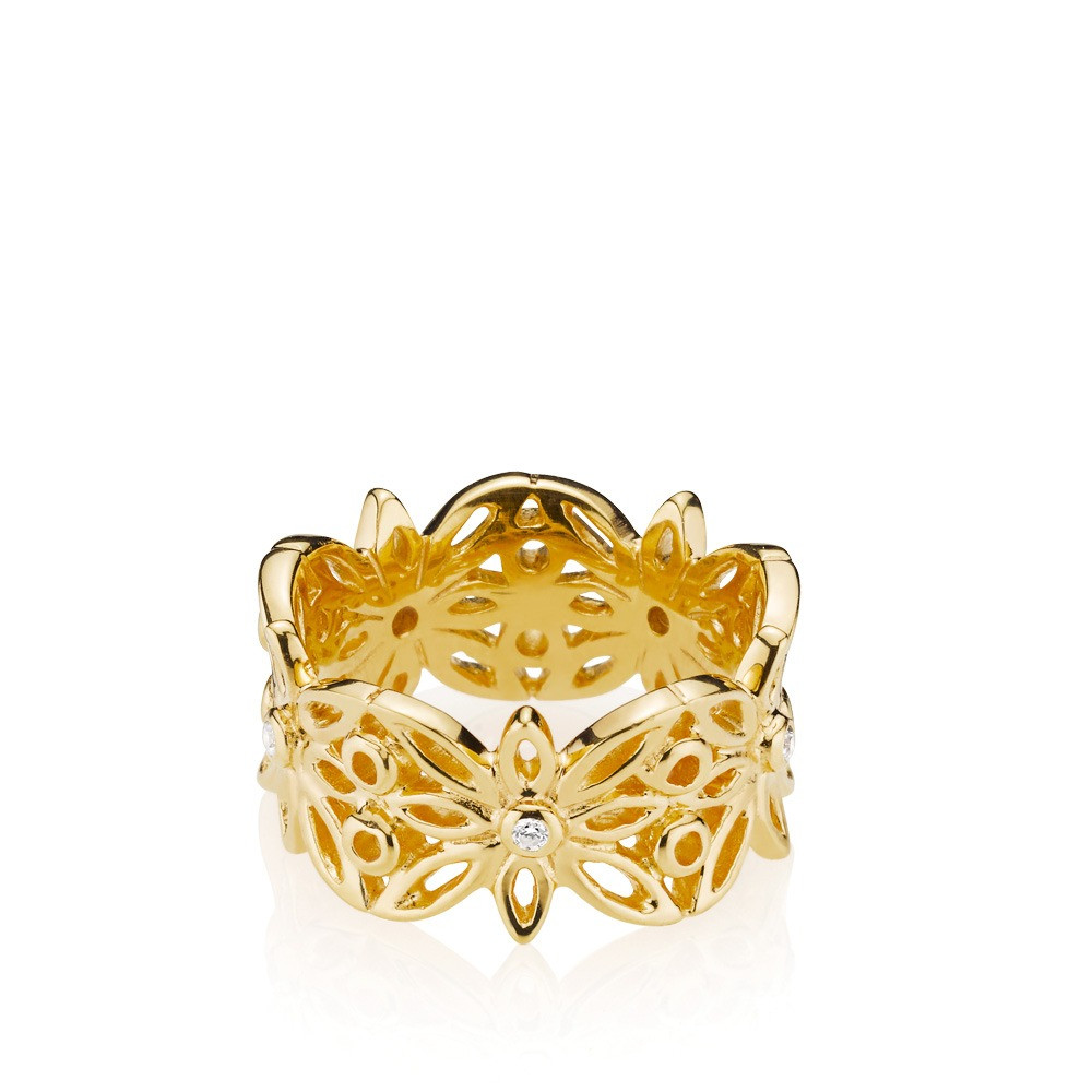 Blank Blossom ring i guld fra Izabel Camille - se udvalg af ringe