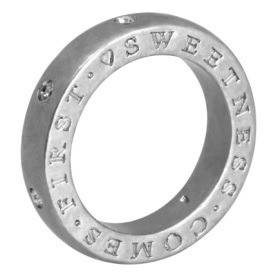 ID Jewelry Ring i forsølvet messing med Swarovskikrystaller fra Sence Copenhagen