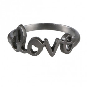 Love ring i sølv sort rhodineret fra JewlsCPH