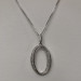 Sølv halskæde med zirkoner fra Aagaard