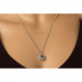 Ada halskæde i sølv med Swarovski krystaller fra Dyrberg/Kern