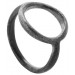Orbit ring i sølv oxideret fra Von Lotzbeck