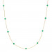 Prima Donna halskæde i guld med grøn onyx fra Izabel Camille