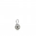 Pearly vedhæng i sølv med grå swarovski perle fra Izabel Camille