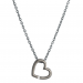 Halskæde med hjerte i sort sølv fra Nordahl Jewellery